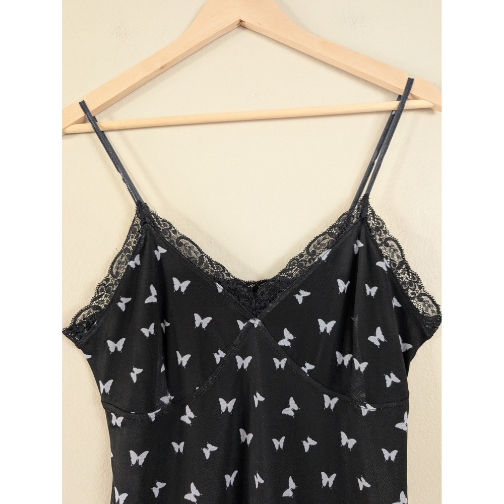 Wild Fable Black Butterfly Mesh Slip Dress Lace Women S Y2K Fairy Whimsigoth